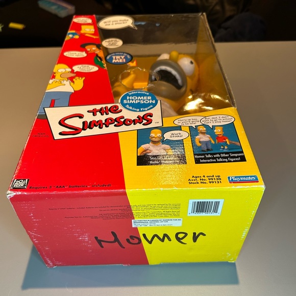 The Simpsons Homer Talking Doll Playmates 2000 Y2K Rare Collectible - Picture 14 of 15